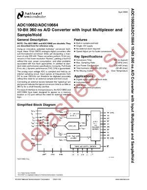 ADC10662CIWM/NOPB datasheet  